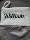 Personalized Stocking Christmas William Gray Custom Name New Free Ship