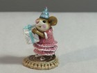 Wee Forest Folk Retired Miniature Figurine M-224 Party Girl  ap  1997