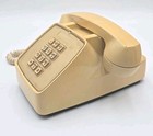 Vintage At t Bell System Beige Push Button Corded Telephone Touch Tone Retro   