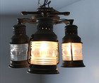 Brass Maritime Nautical Anchor Ceiling Light Fixture Vintage Beach Old 282-26b