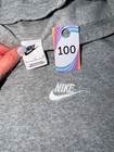 Nike Gray Pullover Fleece Hoodie Sweatshirt With Logo In Youth Large Warm Thick