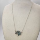 925 Sterling Silver Tree Of Life Necklace 18 