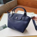 Longchamp Le Pliage Cuir Xs Mini Leather Shoulder Bag Navy Blue Outlet New  gbj