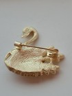 Ladies Estate Elegant Swan Bird Brooch Absolutely Stunning Free Shipping E212