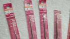 6 Vintage Susan Bates  Crochet Hooks In Store Packaging Sizes 00 0 2 5 9  And 10