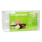 Snapware 1098736 2-layer Plastic Cupcake Holder Carriers  3-pack  - Made In Usa