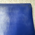 Vintage Navy Blue Bank Bag Zippered Money Deposit Cash 6 X 10 Art Deco Retro