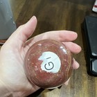 Polished Red Jasper Banded Crystal stone Healing Sphere Ball 1 Lb 6 2 Oz  640g 