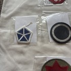 10 Vintage Military Patches  Used With Descriptions