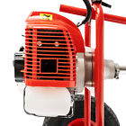 Gas Power Hand Held Sweeper Broom Cleaning Driveway Turf Grass Walk Behind 43cc