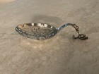 Antique Dutch Silver Sugar Shaker Spoon Circa 1884  833 Silver Rare