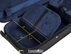 Bobelock Oblong Violin Case - 4 4 Size  Black With Blue Interior