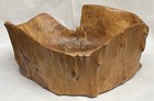 Burl Wood Maple Birdseye Natural Wooden Bowl Carved Dish Artisan 11 5x10x4 75