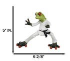 Toad Chop Karate Kid Black Belt Green Frog Martial Arts Warrior Figurine