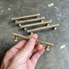    mid Century Modern Drawer Pull Dresser Handles  4 Vintage Mcm 1960s 