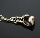 Boxing Glove Keychain Keyring Metal Alloy Pendant Clip On Key Chain Ring Gift
