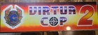 Original Sega Virtua Cop 2 Arcade Video Game Marquee