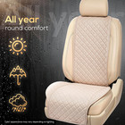 For Peugeot 207 307 407 508 Seat Covers Non-slip Linen Front Driver Cushion Pad