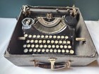 1920s Underwood Portable Typewriter Antique Glass Keys     For Repair Or Display