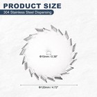 Dispersing Disc  120mm   4 72  304 Stainless Steel Impeller With 10mm Shaft Hole
