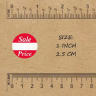 50 Sale Price Garage Yard Sale Stickers Labels Price Tags Market Adhesive 1 Inch