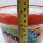 Talavera Mexican Ceramic Planter Pot Pedestal Hand Painted 8  Wide 8 1 2 High