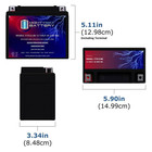 Ytx12-bs 12-volt 10ah Battery For Suzuki Lt-f250  Ozark 13-14