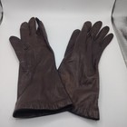 French Kidskins Gloves Silk Lined Brown Leather Soft Size 6 Driving Women s
