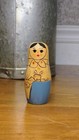 Vintage Hand Painted Russian Nesting Dolls 1970 s 5 In The Set