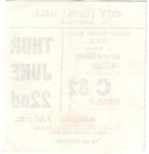 Ufo Concert Ticket Stub Sheffield Uk 6 22 78 Scorpions Michael Schenker Final