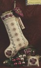 Just Nan Burgundy Bouquet Stocking With Embellishment Pack Cross Stitch Pattern