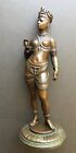 Pair Of Vintage Cast Bronze Metal Sculptures - Man   Woman - Ancient Time People