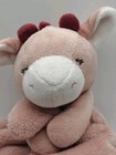 Carters Pink Giraffe Lovey Just One You Heart Print Baby Nursery Plush  12 5 