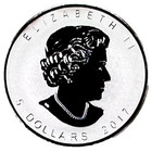 2017 Canada Silver Maple Leaf Reverse Proof   Lunar Rooster Privy   Plus Capsule