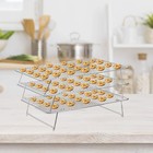 Tebery 304 Grade Stainless Steel Baking Rack 3-tier Stackable Cooling Rack    
