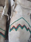 Deerskin Native American Moccasins Beaded Vintage Woodlands Ojibwe Or Cree 