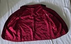 Vintage Bohemian Velvety Vest Tunic Burgundy Gold Embroidered Velvet Silk Size S