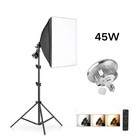 45 70w Photography Studio Softbox Lighting Kit Arm For Video Youtube Continuous 
