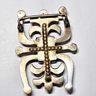 Vintage Navajo Design Sterling Silver Turquoise Lapis Inlay Belt Buckle