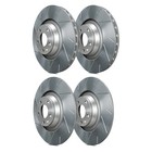 For Honda Civic 22-26 Slotted 1-piece Front   Rear Brake Rotor Set