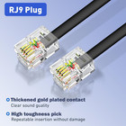 Phone Cord For Landline 12 Ft Uncoiled   1 3 Coiled Telephone   