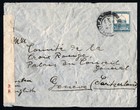 1943 Palestine Censored Cover  Haifa To Geneva  Red Cross Mail  Ww2