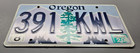      2004 Oregon  passenger  License Plate  391-kwl 