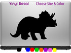 Triceratops Fun Dino Jurassic Park Decal Laptop Window Sticker Choose Size Color