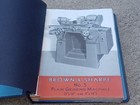 1950 s Brown   Sharpe Grinding Cutting Machines Binder Book Sales Catalog Tools