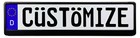 Custom German License Plate   Frame  Customize Your Plate