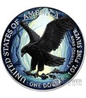 2024 1 Oz U s  Eagle Queens Of Darkness Series Maleficent Forest Silver Art Coin