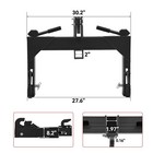 3 Point Quick Hitch 3-pt Attachments W  2  Receiver Hitch Adapter For Cat 1   2