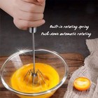 Stainless Steel Egg Whisk Wand Semi-automatic Whipping Baking Cream Stirring