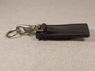 Vintage Jay Pee Black Leather Key Holder W  Belt Clip   Swivel Police Security